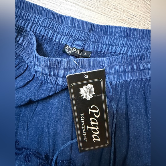 Elegant Blue A-Line Skirt - Picture 7 of 10